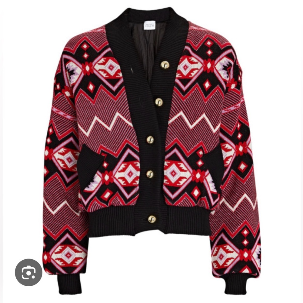 Hayley Menzies Chepstow Wool Bomber Sweater Jacket - Picture 6 of 14